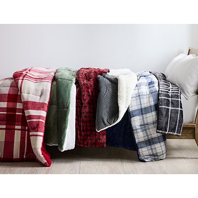 Cuddl duds sherpa comforter sale