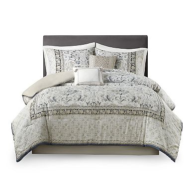 Madison Park Cecelia 6-Piece Comforter Set with Throw Pillows
