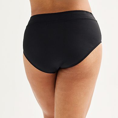 Plus Size Freshwater High-Leg High-Waisted Swim Bottoms