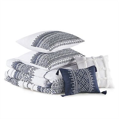 Madison Park Montrose 6-Piece Comforter Set with Throw Pillows