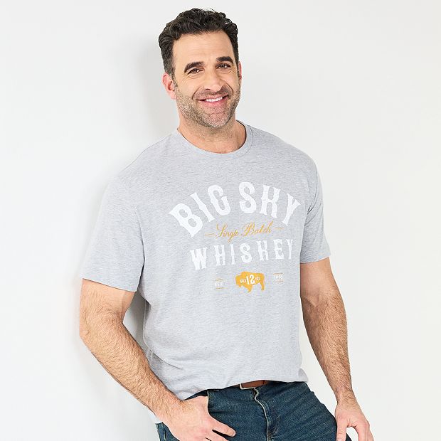 Big & Tall Big Sky Whiskey Graphic Tee