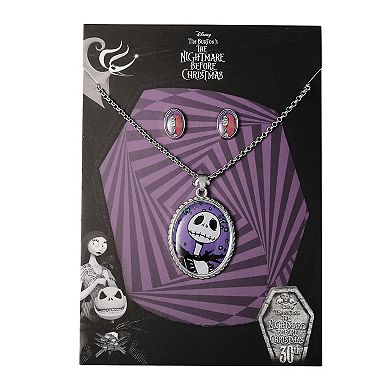 Disney's Nightmare Before Christmas Pendant Necklace & Stud Earring Set