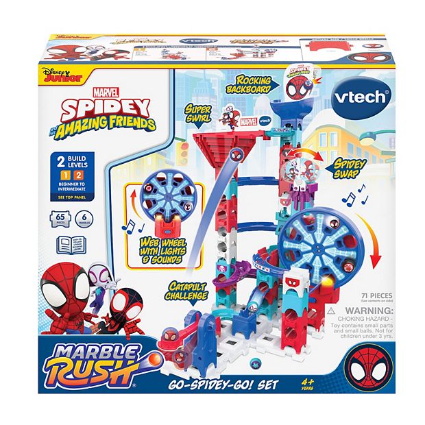 VTech Marvel Spidey & His Amazing Friends STEM Marble Rush Toy 71-piece Set