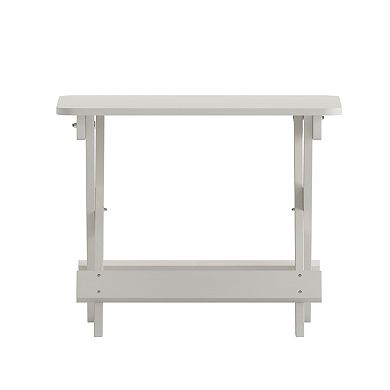 Merrick Lane All-Weather Portable Folding Adirondack Side Table