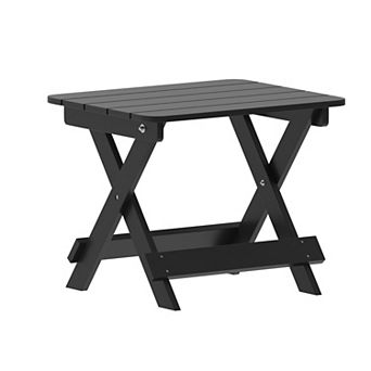 Merrick Lane All-Weather Portable Folding Adirondack Side Table