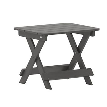 Merrick Lane All-Weather Portable Folding Adirondack Side Table