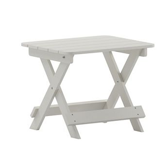 Merrick Lane All-Weather Portable Folding Adirondack Side Table