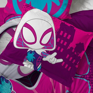Marvel Spidey & His Amazing Friends Ghost Spidey Gwen Bedding Set