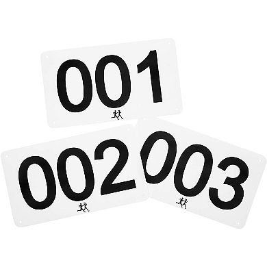 100x Numbered Marathon Bibs Running Numbers for Marathon Races Sports 7 x 4"