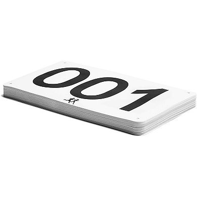 100x Numbered Marathon Bibs Running Numbers for Marathon Races Sports 7 x 4"