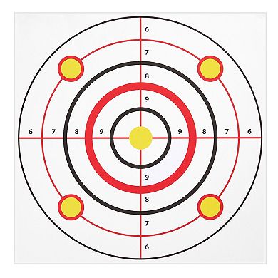 50 Pack Paper Targets for Shooting Range, Bullseye Target for Firearms Practice (11 x 11 In)