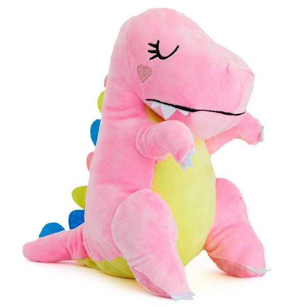 Small Pink Plush Dinosaur Stuffed Animal Toy for Gifts, 10 In Dinosaur ...