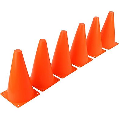 Juvale 12-Pack 9" Orange Cones For Sports Training Safety Traffic Road Soccer