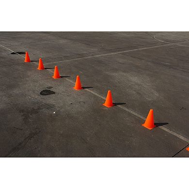 Juvale 12-Pack 9" Orange Cones For Sports Training Safety Traffic Road Soccer