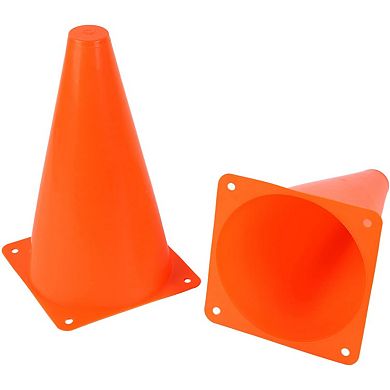 Juvale 12-Pack 9" Orange Cones For Sports Training Safety Traffic Road Soccer