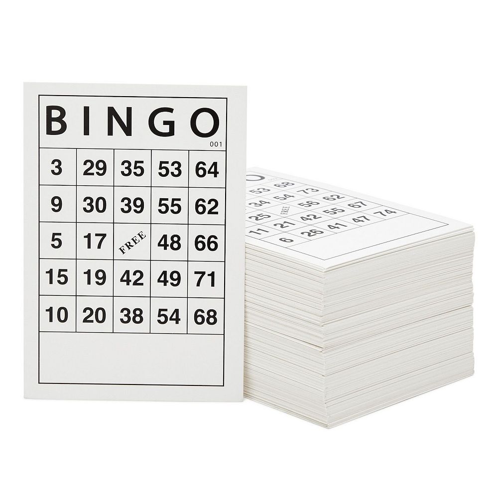 Paper Bingo Cards For Adults, 001-180 Different Paper Sheets
