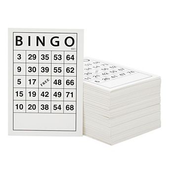 Paper Bingo Cards for Adults, 001-180 Different Paper Sheets, 6x4 In