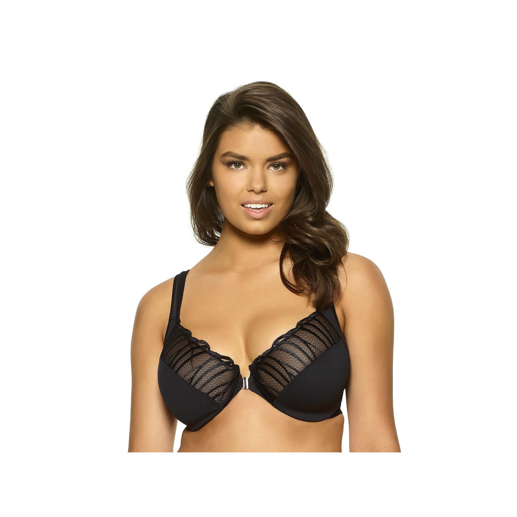 Paramour by Felina Angie Front Close Minimizer Bra 115071, Womens, Size: 4