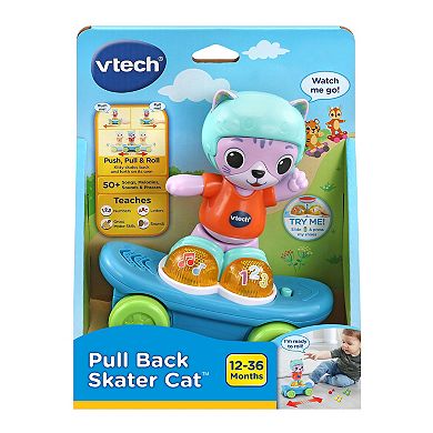 VTech Pull Back Skater Cat Toy