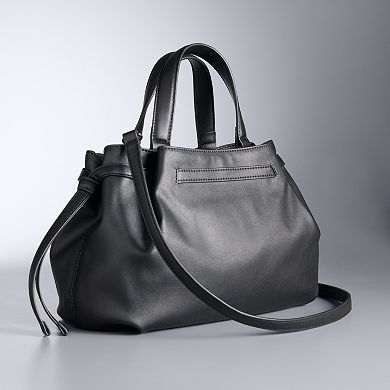 Simply Vera Vera Wang Alani Drawstring Satchel Crossbody Bag
