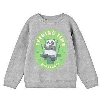 Boys 8-20 Minecraft Panda Feeding Time Graphic Tee