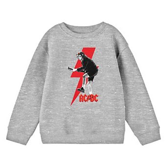 Boys 8-20 ACDC Monochrome Angus Young Sweatshirt