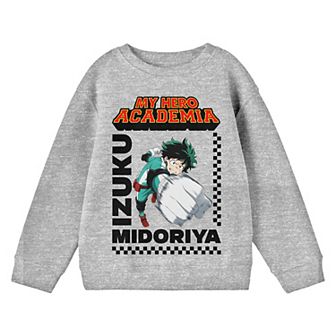 Boys 8-20 My Hero Academia Izuku Punch Long Sleeve Graphic Tee