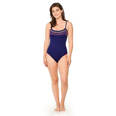 Women's Freshwater Lace-Up Back One-Piece Swimsuit