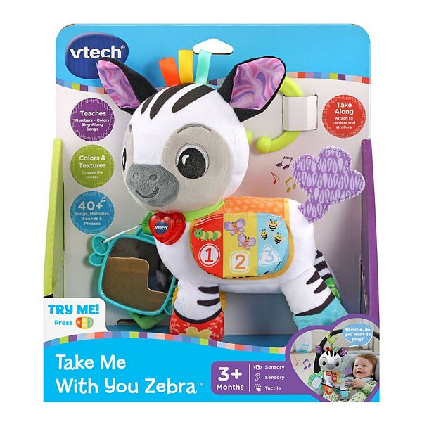VTech Take Me With You Zebra Soft Musical Toy