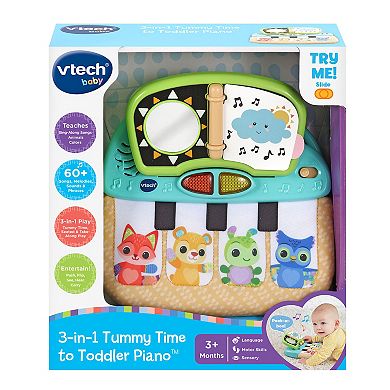 VTech 3-in-1 Tummy Time to Toddler Piano Toy