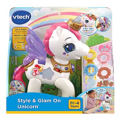 VTech Style & Glam On Unicorn With Accessories Toy
