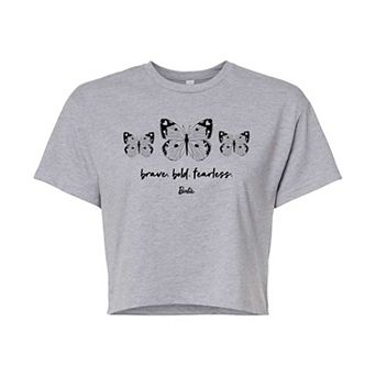 Juniors' Barbie Brave Bold Cropped Tee