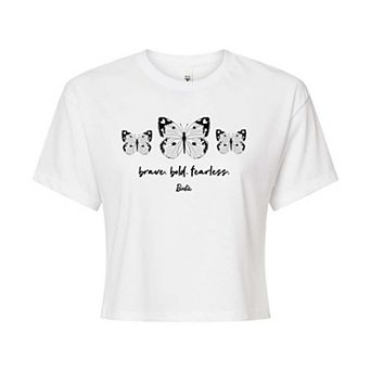 Juniors' Barbie Brave Bold Cropped Tee