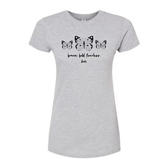 Juniors' Barbie Brave Bold Fitted Tee