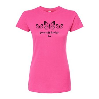 Juniors' Barbie Brave Bold Fitted Tee