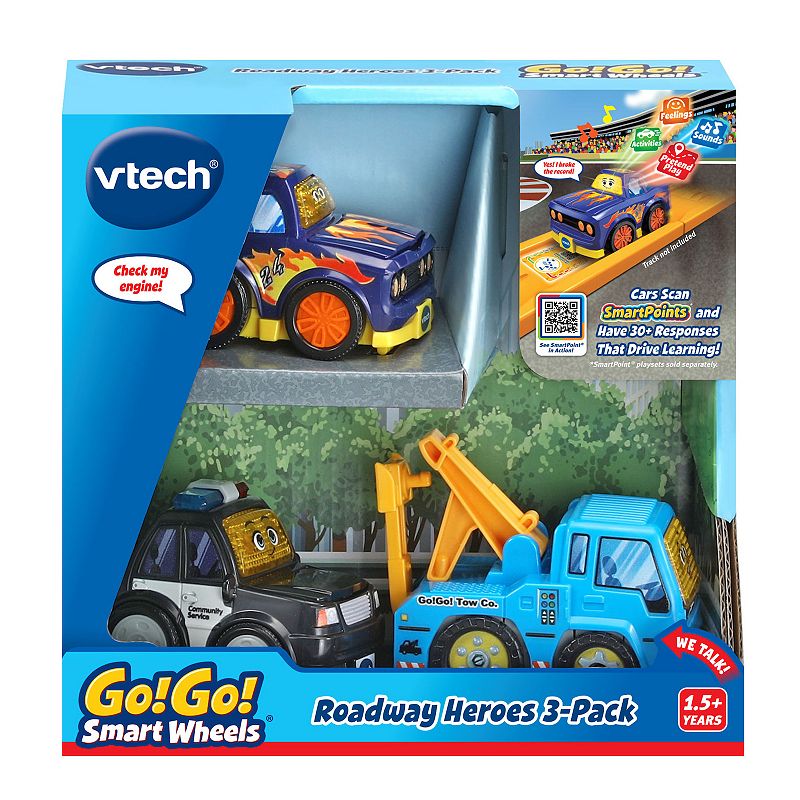 EAN 3417764205003 product image for VTech Go! Go! Smart Wheels Roadway Heroes 3-Pack Toy Cars, Multicolor | upcitemdb.com