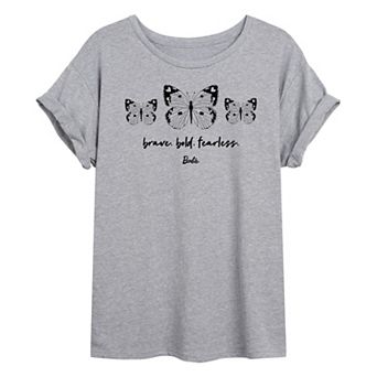 Juniors' Barbie Brave Bold Oversized Tee
