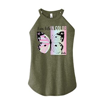 Juniors' Barbie Live Life High Neck Tank Top
