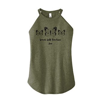 Juniors' Barbie Brave Bold High Neck Tank Top