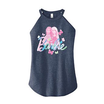 Juniors' Barbie Tie Dye High Neck Tank Top