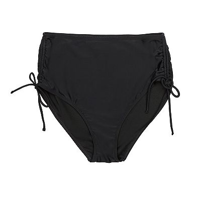 Juniors Ninety Nine Cinched Hi Waist Swim Bottoms