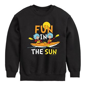 Boys 8-20 Dr. Seuss Kayaking Graphic Fleece Pullover
