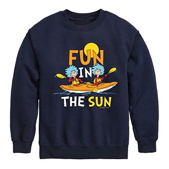 Boys 8-20 Dr. Seuss Kayaking Graphic Fleece Pullover