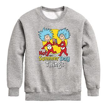 Boys 8-20 Dr. Seuss Hot Summer Graphic Fleece Pullover
