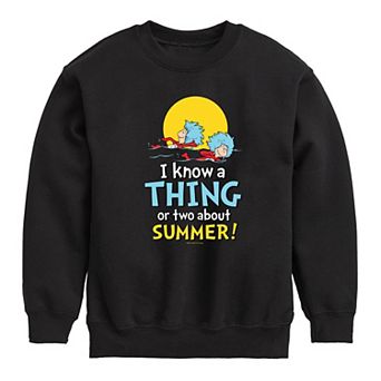 Boys 8-20 Dr. Seuss Thing Or Two Graphic Fleece Pullover