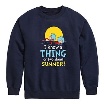 Boys 8-20 Dr. Seuss Thing Or Two Graphic Fleece Pullover