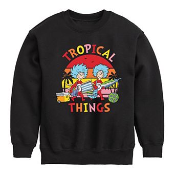 Boys 8-20 Dr. Seuss Tropical Things Graphic Fleece Pullover