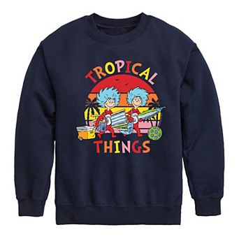 Boys 8-20 Dr. Seuss Tropical Things Graphic Fleece Pullover