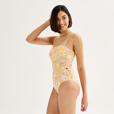 Juniors' Ninety-Nine° Bandeaukini One-Piece Swimsuit