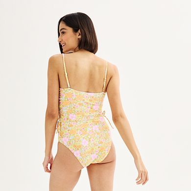 Juniors' Ninety-Nine° Bandeaukini One-Piece Swimsuit